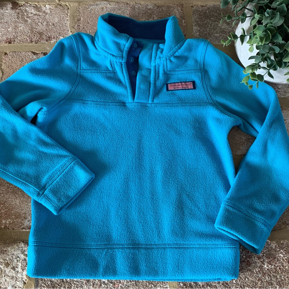 Vineyard Vines | Kids Fleece Quarter Snap Pullover | 5